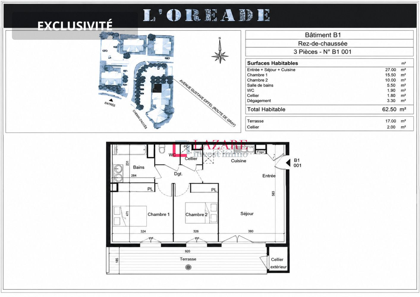 
                                                Vente
                                                 A VENDRE AGREABLE APPT T3 - AUDENGE (33)