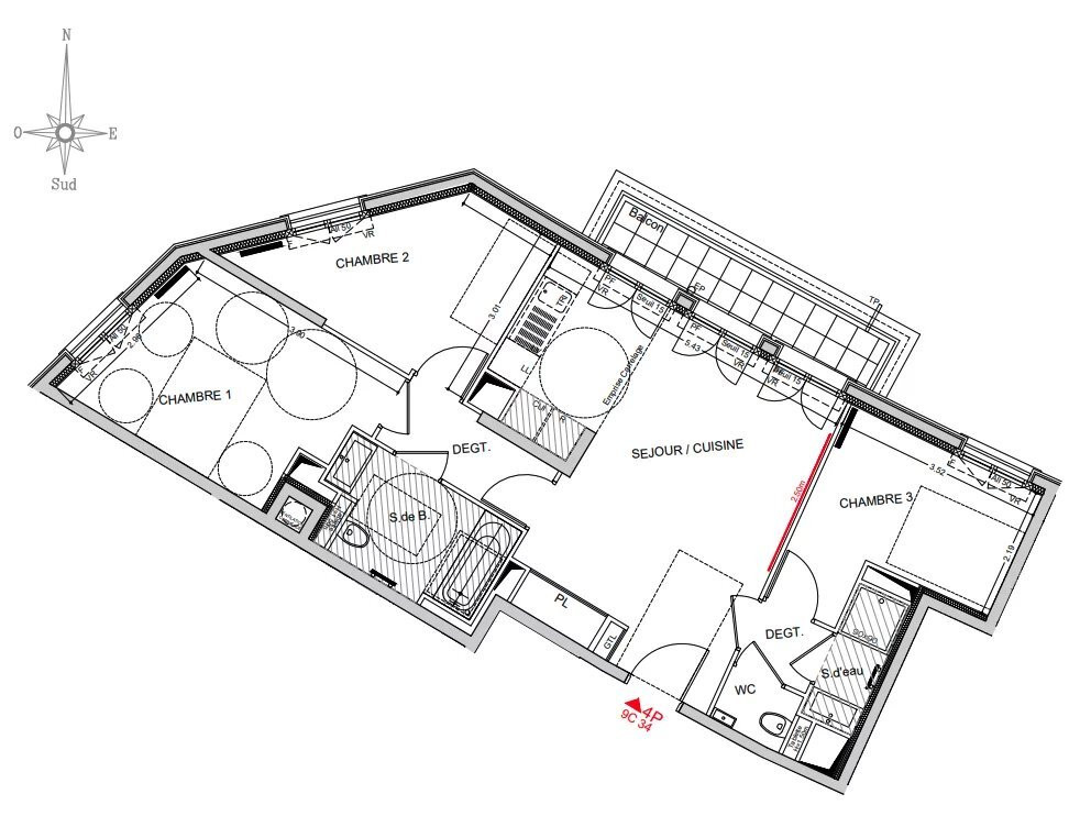 
                                                Vente
                                                 À vendre – Appartement familial avec grand balcon et double parking à Puteaux (92800)