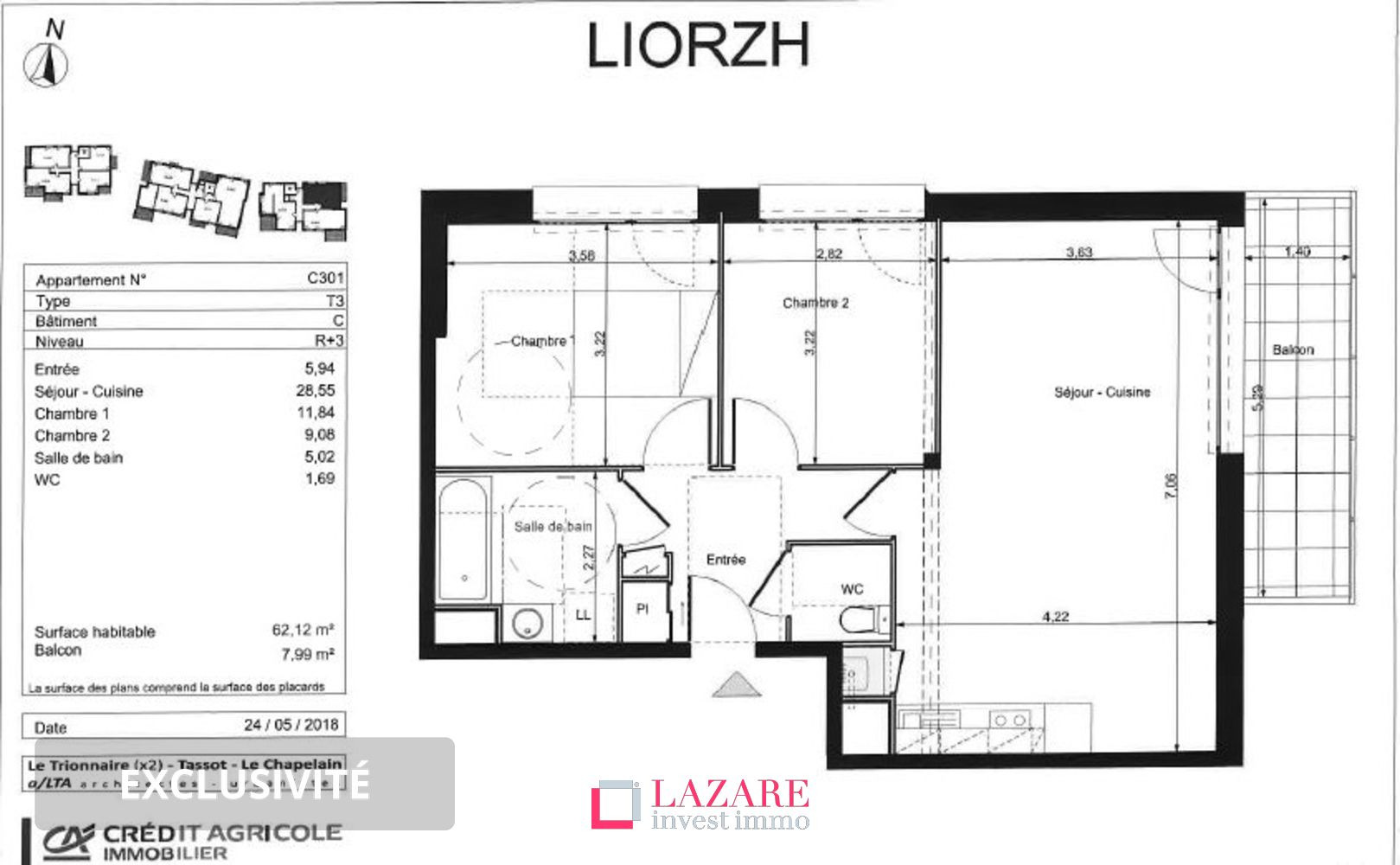 
                                                Vente
                                                 A vendre exclusivité T3 - LE RHEU
