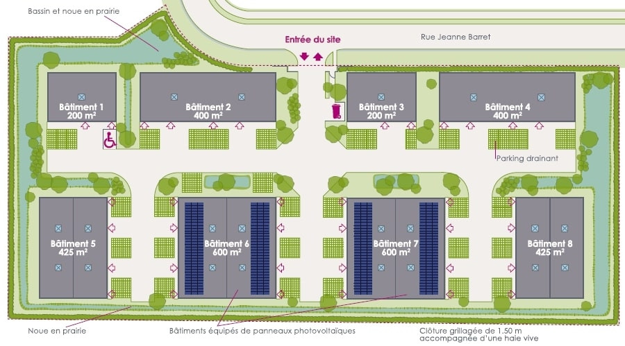 
                                                Vente
                                                 À vendre – Locaux d'activités de 150 à 600 m² dans le Village d'Entreprises à Evreux – Eure (27)