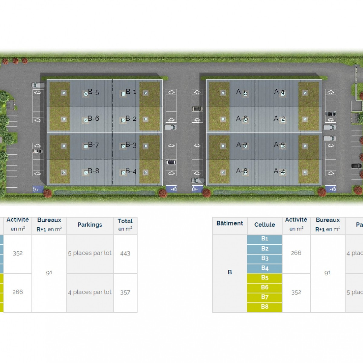 
                                                Vente
                                                 À vendre - Locaux d'activités industriels de 6400 m² divisible à partir de 357 m² à Gellainville- Eu