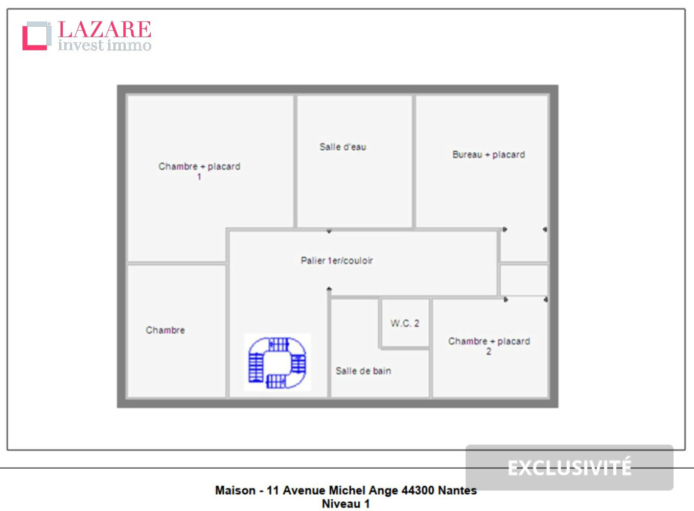 
                                                Vente
                                                 A VENDRE MAISON T9 NANTES (HAUTE MITRIE)