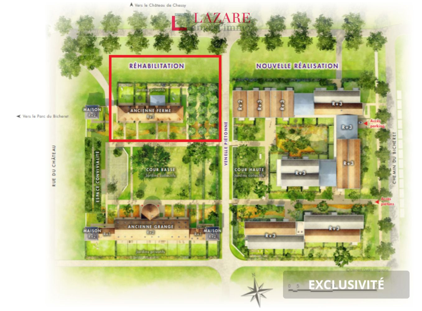 
                                                Vente
                                                 A VENDRE T3 Triplex-CHESSY (77)