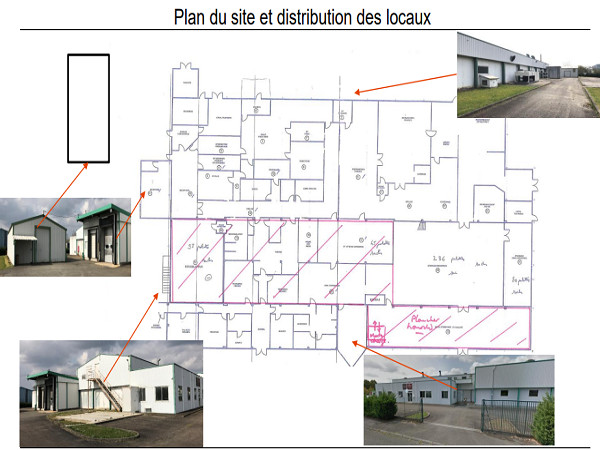 
                                                Vente
                                                 À vendre – Terrain et bâtiment industriel de 2 593 m² à Dax – Landes (40)