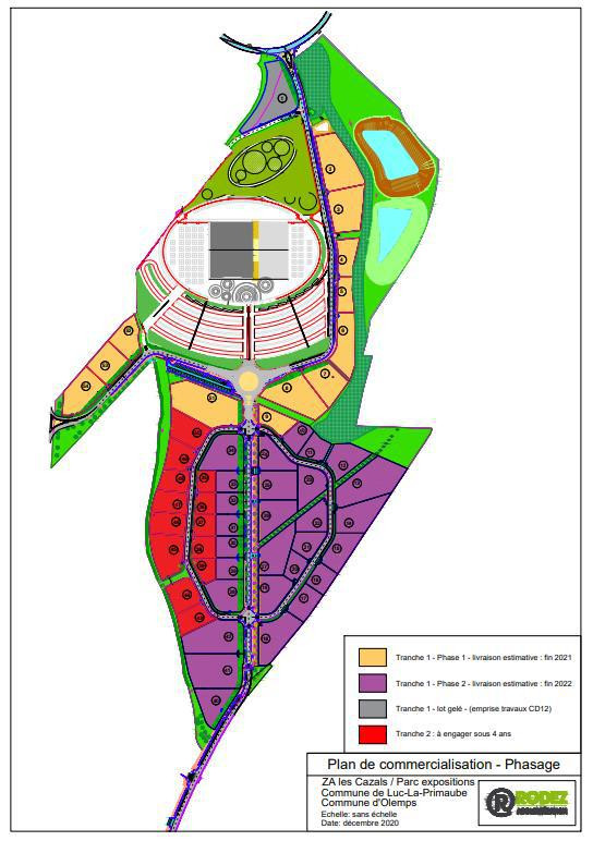 
                                                Vente
                                                 À vendre – Terrains Industriels de 931 à 3 600 m² dans la Zone d'activités Les Cazals à Luc-la-Primaube – Aveyron (12)