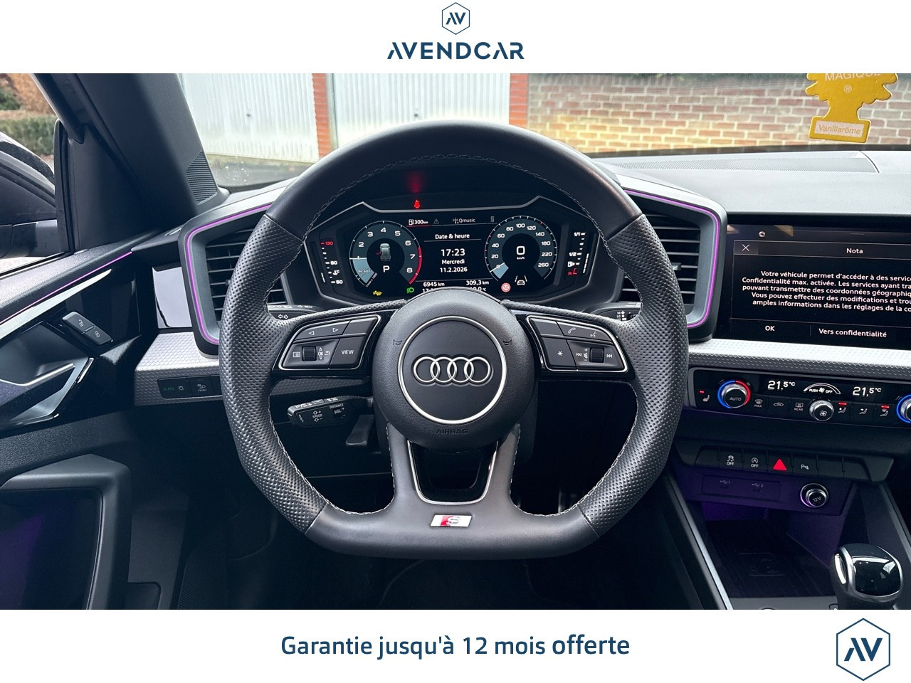 
                                                Voiture
                                                 A1 SPORTBACK 1.0 30 TFSI 115 S-LINE S-TRONIC BLACK EDITION BVA