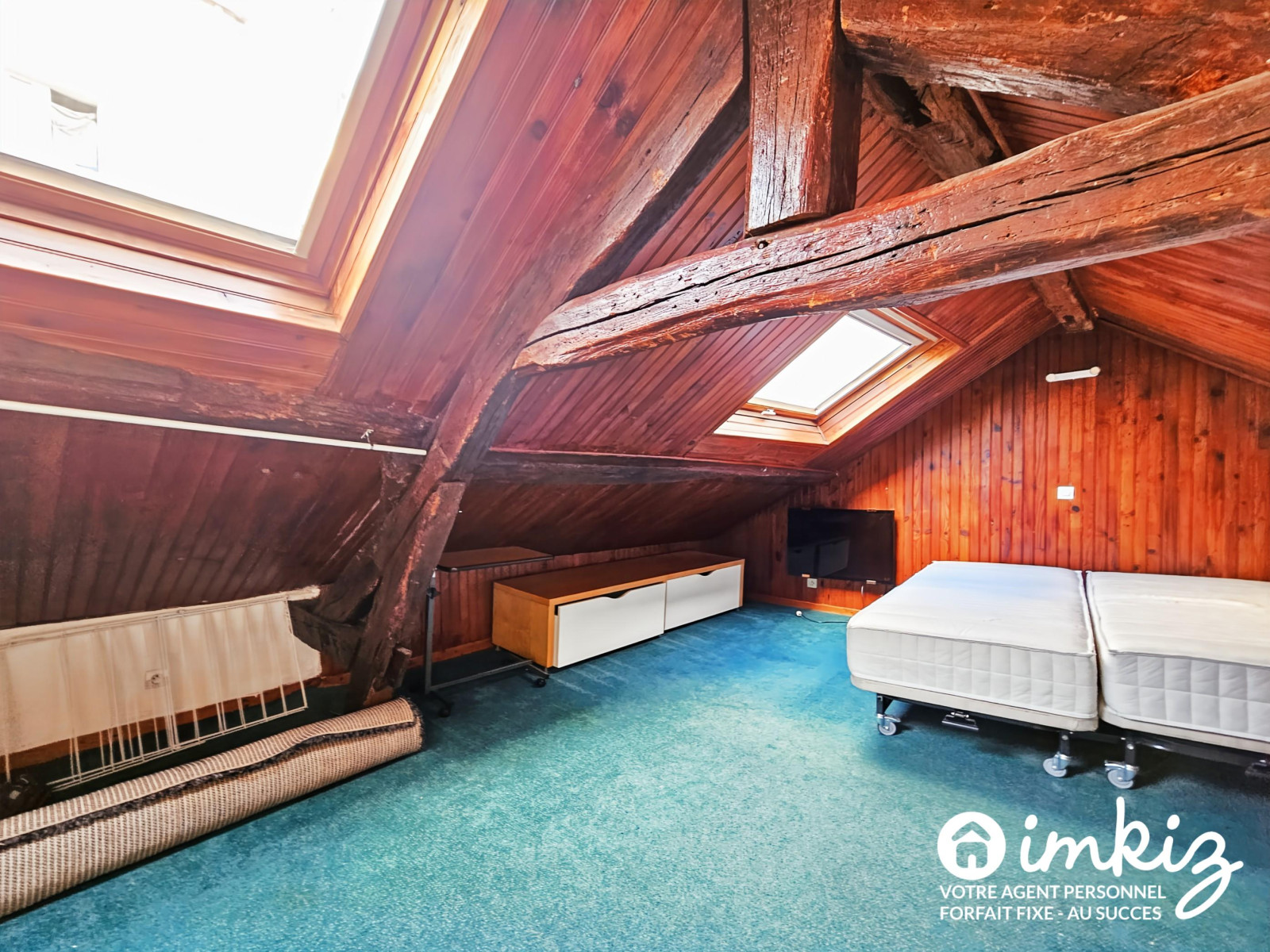 
                                                Vente
                                                 Appart  2 pièces, duplex de 52m² au sol