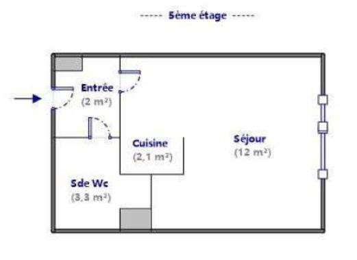 
                                                Vente
                                                 Appartement 1 pièce