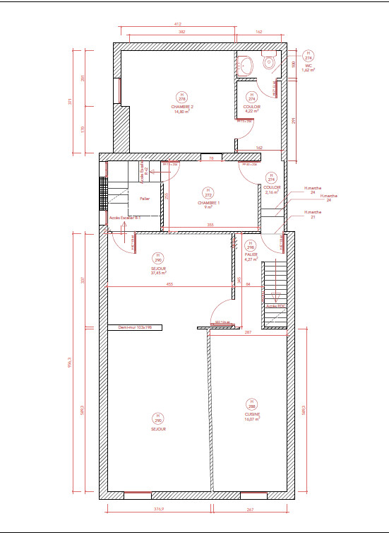 
                                                Vente
                                                 Appartement 109m2 Libourne