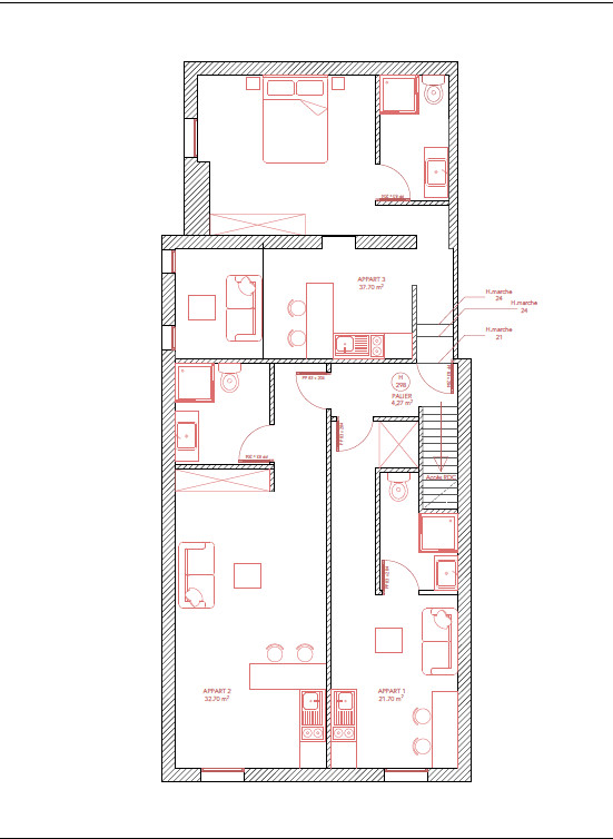 
                                                Vente
                                                 Appartement 109m2 Libourne