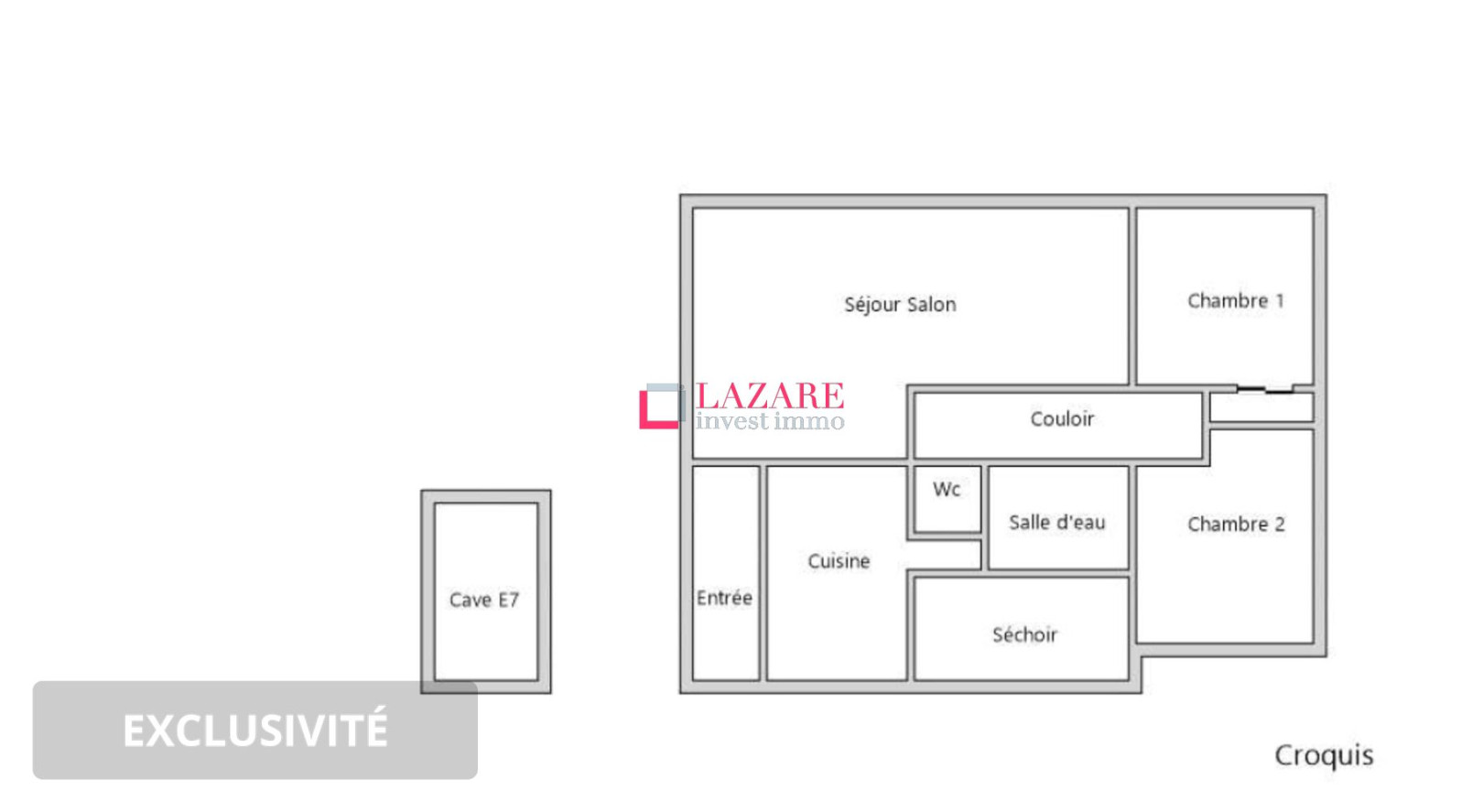 
                                                Vente
                                                 APPARTEMENT 2 CHAMBRES LOCATIF POSSIBLE