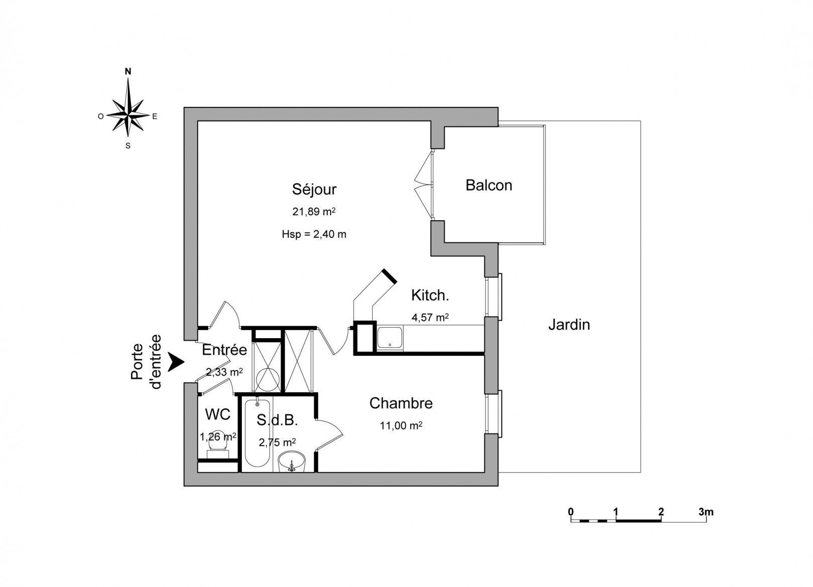 
                                                Vente
                                                 Appartement 2 pièces