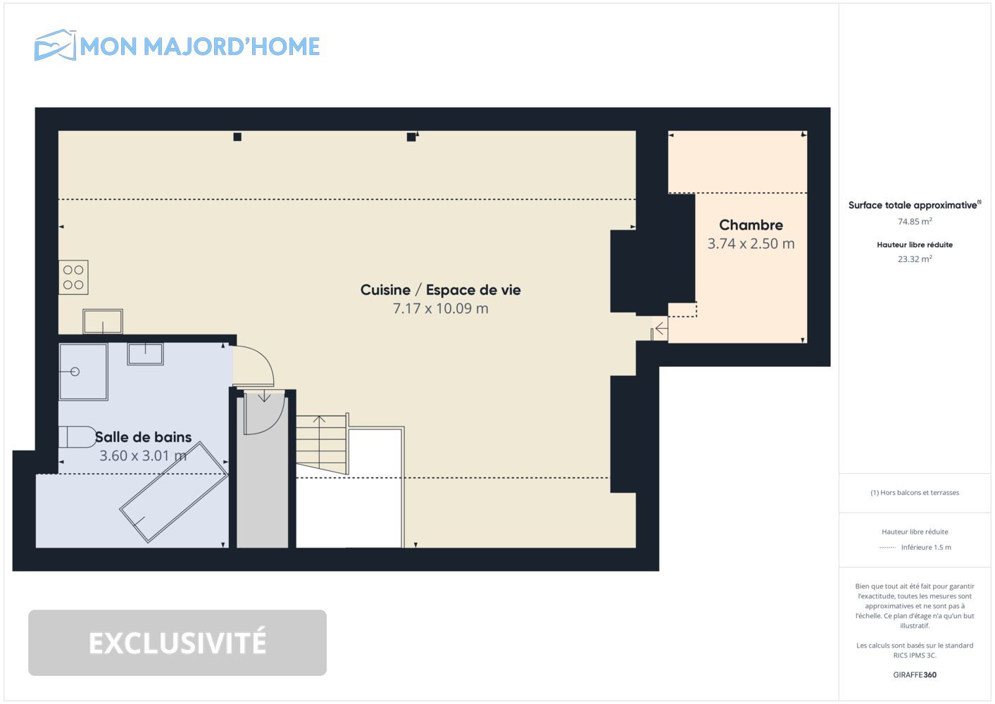 
                                                Location
                                                 Appartement 2 pièces