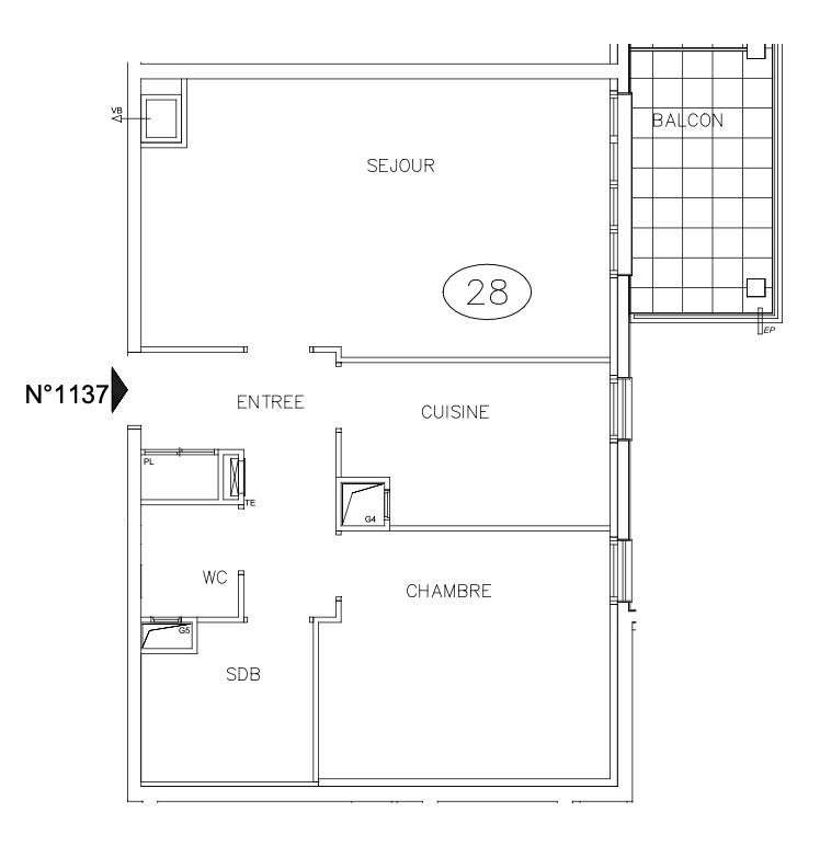 
                                                Vente
                                                 Appartement 2 pièces avec balcon - Suresnes