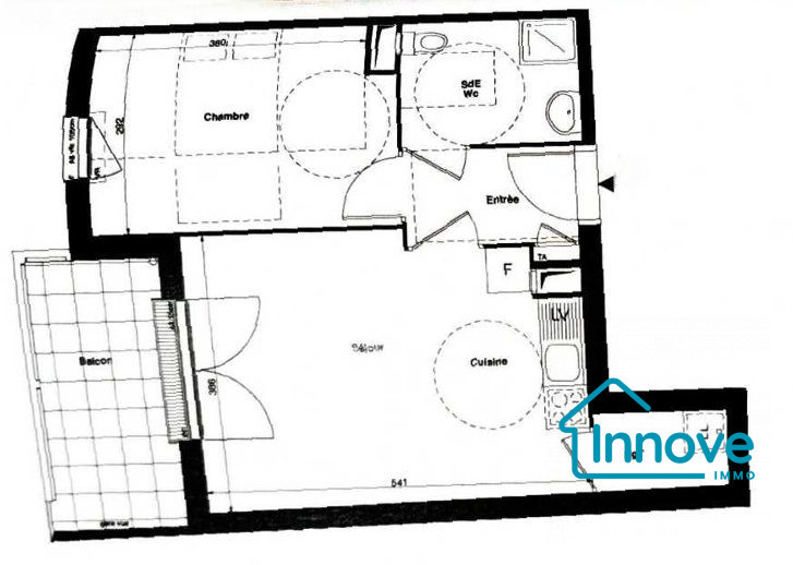 
                                                Vente
                                                 Appartement 2 pièces avec balcon Vitry sur Seine