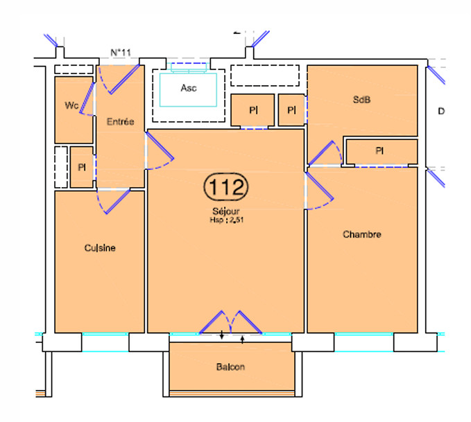 
                                                Vente
                                                 Appartement 2 pièces occupé idéal investisseur