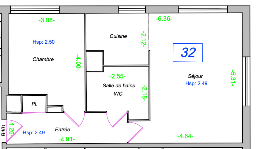 
                                                Vente
                                                 Appartement 2 pièces  - Saint-Ouen