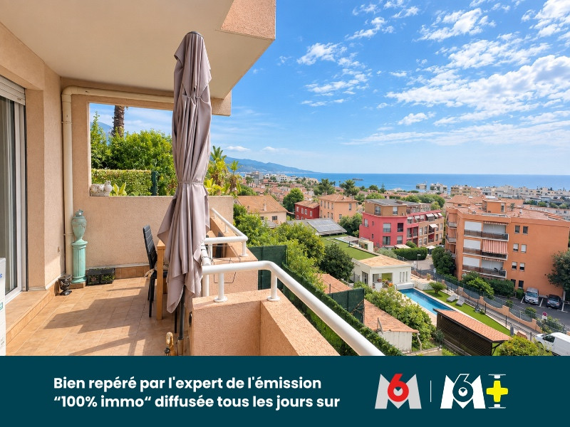 
                                                Vente
                                                 APPARTEMENT 2 PIÈCES - Vue mer & jardin privatif de 60 m² - 10 min de Monaco