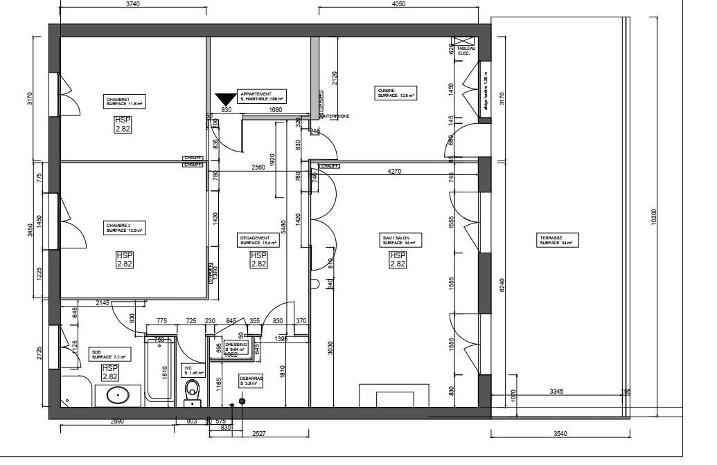 
                                                Vente
                                                 Appartement 3 pièces