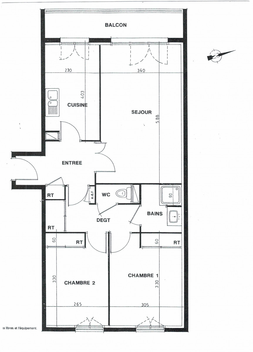 
                                                Vente
                                                 Appartement 3 pièces
