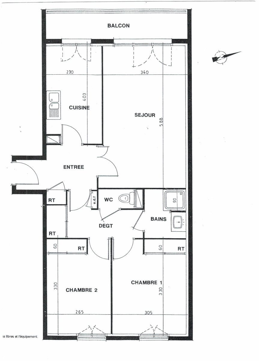 
                                                Vente
                                                 Appartement 3 pièces