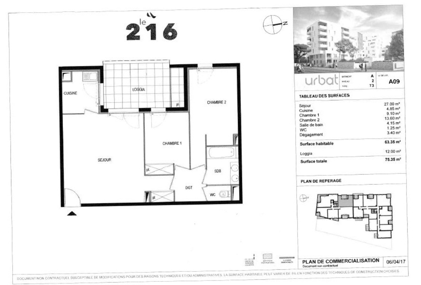 
                                                Location
                                                 Appartement 3 pièces