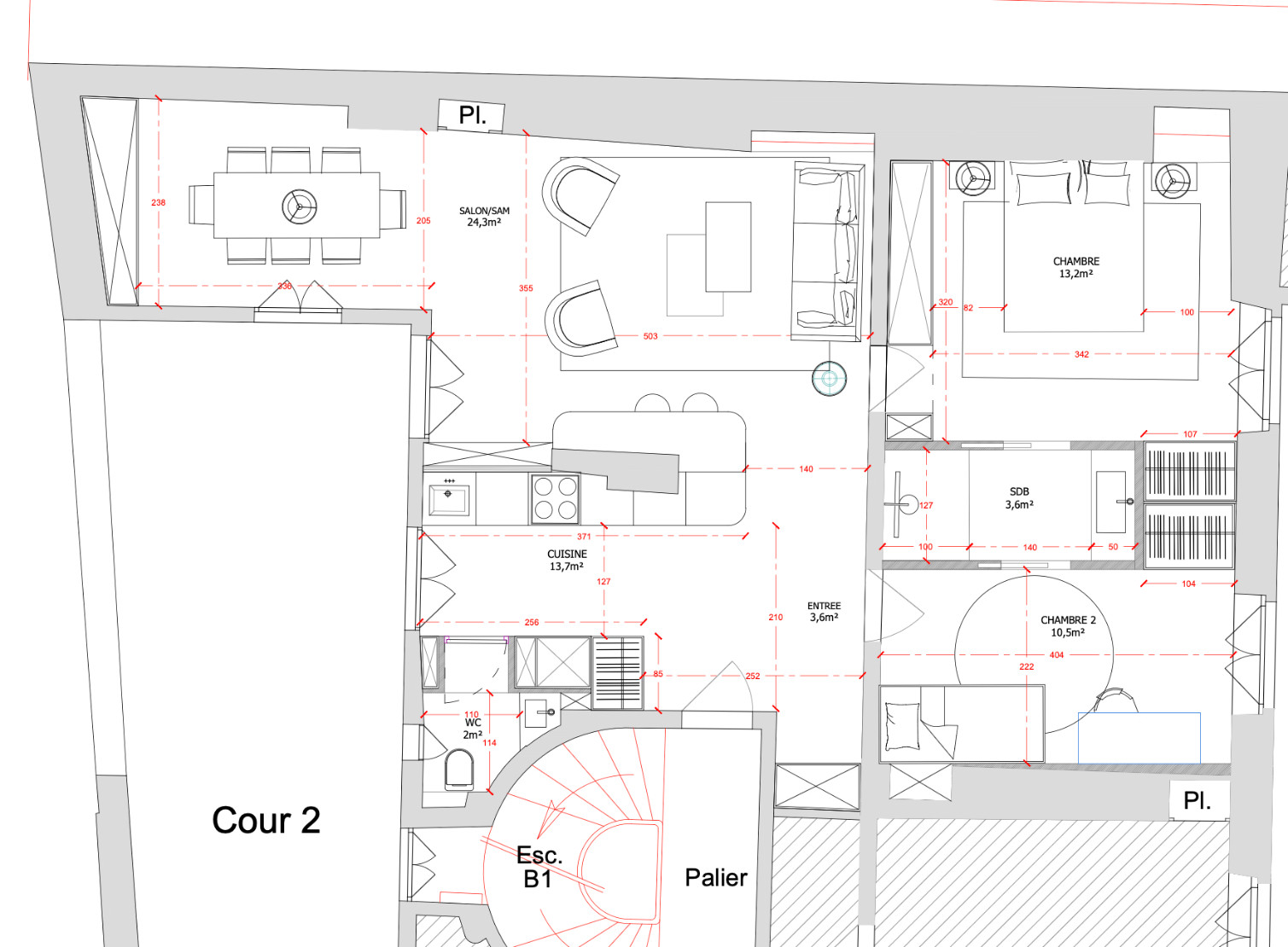 
                                                Vente
                                                 Appartement 3 pièces à rénover- Paris 6e