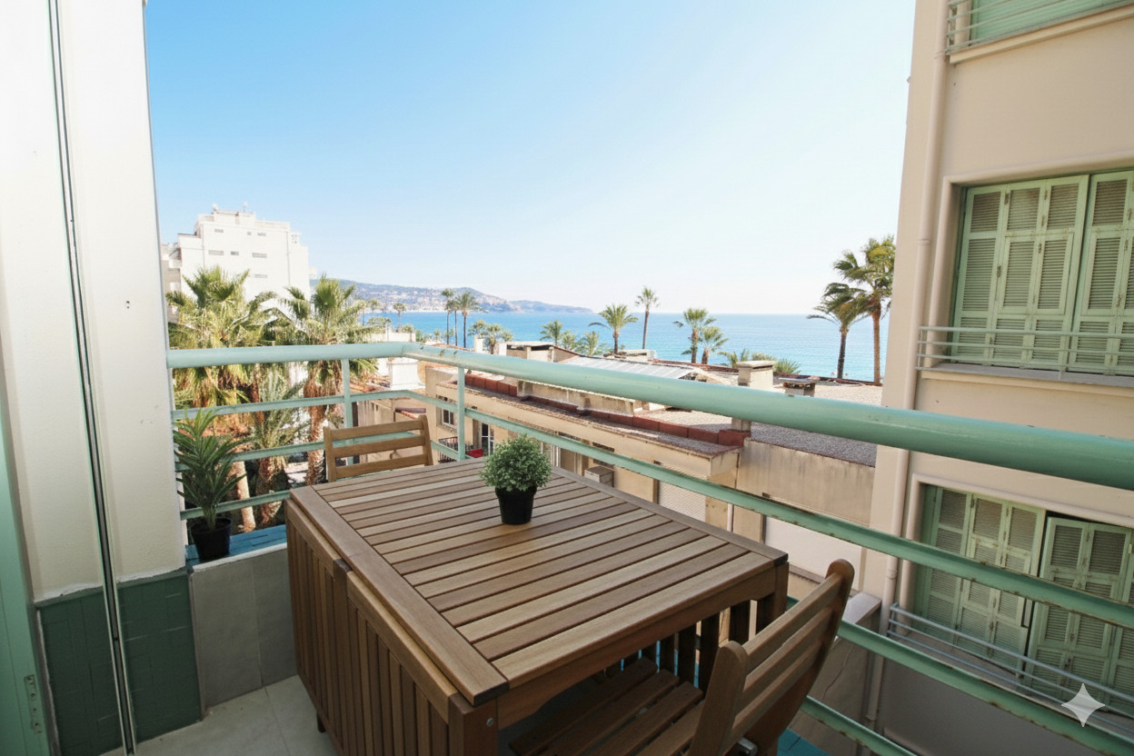 
                                                Vente
                                                 Appartement 3 pieces a vendre Nice Promenade des anglais au calme avec VUE MER