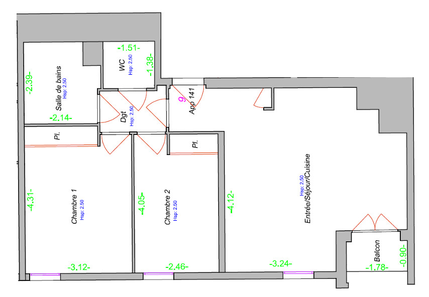 
                                                Vente
                                                 Appartement 3 pièces avec balcon - Cergy
