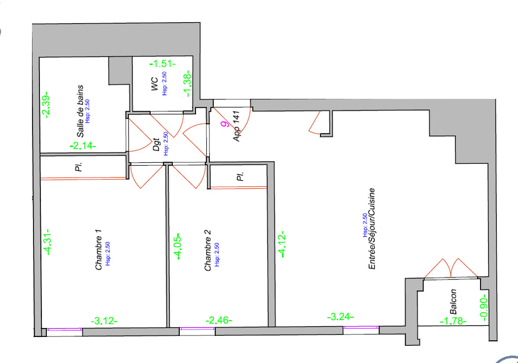 
                                                Vente
                                                 Appartement 3 pièces avec balcon - Cergy