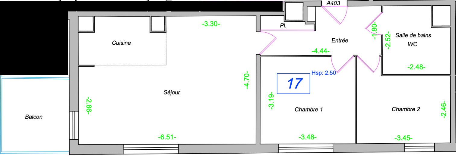 
                                                Vente
                                                 Appartement 3 pièces avec balcon - Saint-Ouen