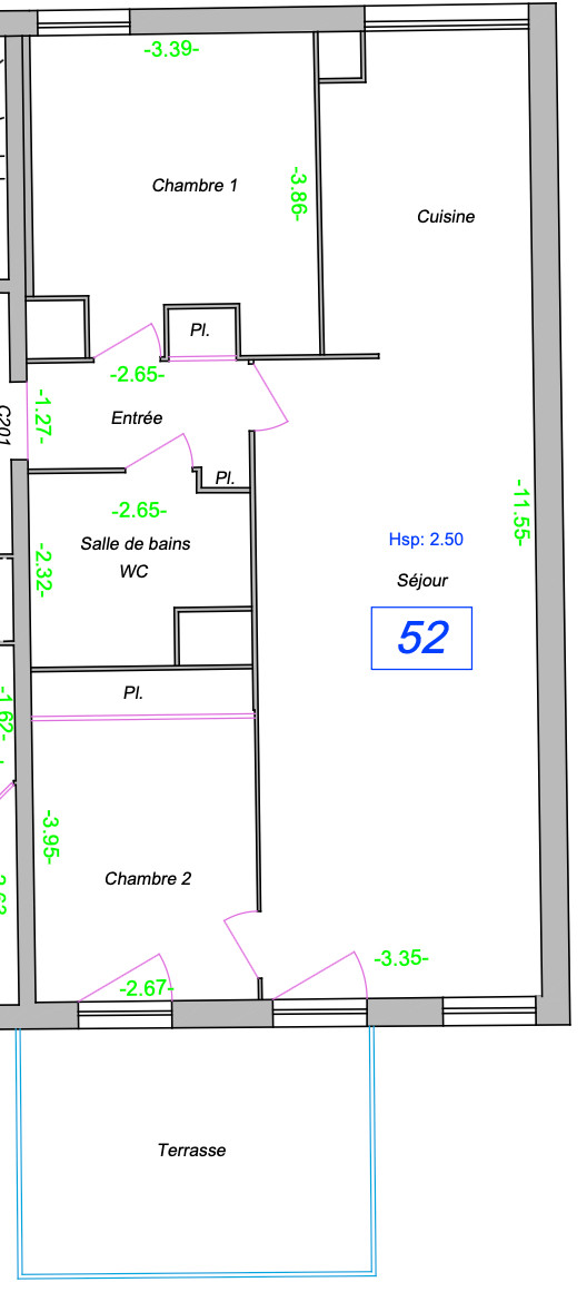 
                                                Vente
                                                 Appartement 3 pièces avec terrasse - Saint-Ouen