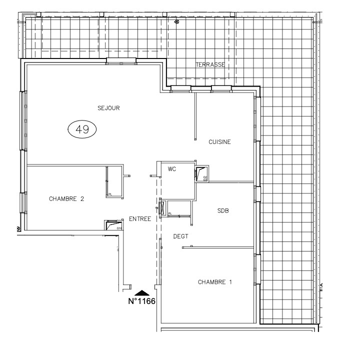 
                                                Vente
                                                 Appartement 3 pièces avec terrasse - Suresnes