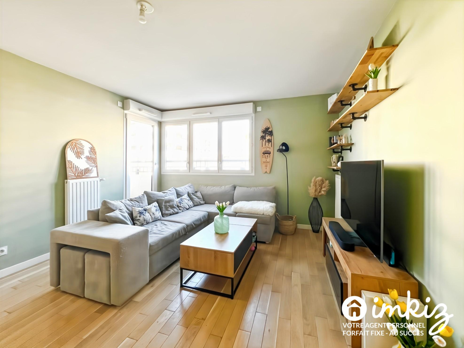 
                                                Vente
                                                 Appartement 3 pièces, balcon et parking