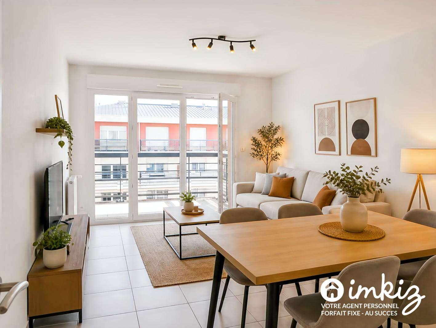 
                                                Vente
                                                 Appartement 3 pièces - Balcon (+ possibilté box)