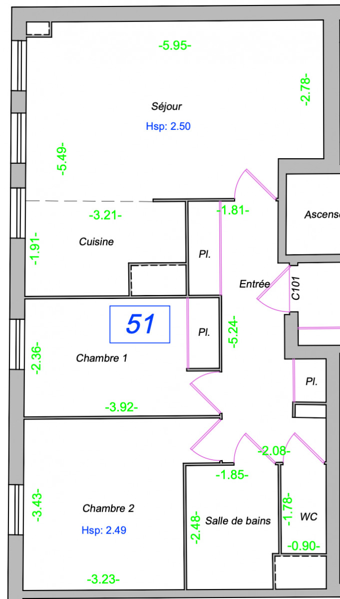 
                                                Vente
                                                 Appartement 3 pièces - Saint-Ouen