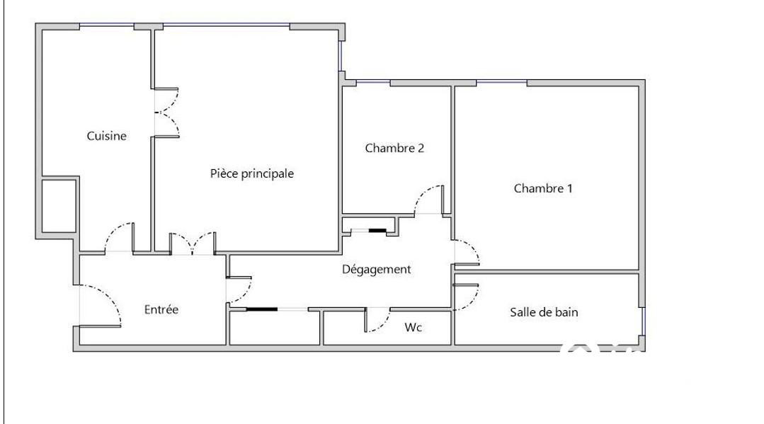 
                                                Vente
                                                 Appartement 3p de 69 m²  avec terrrasse 8 m²
