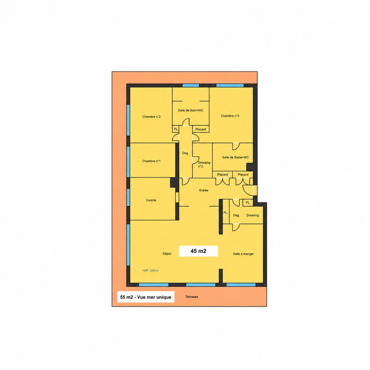 
                                                Vente
                                                 Appartement  - 4 pièces  - 125.0 m²