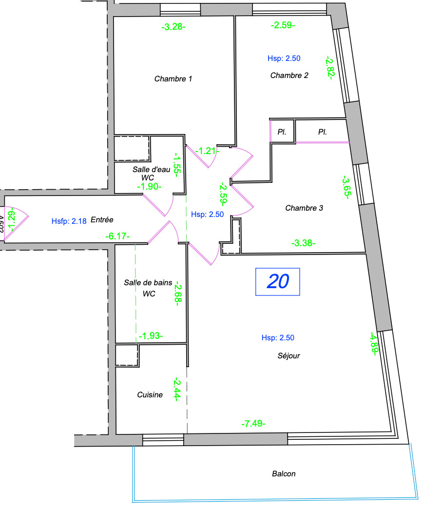 
                                                Vente
                                                 Appartement 4 pièces avec balcon - Saint-Ouen