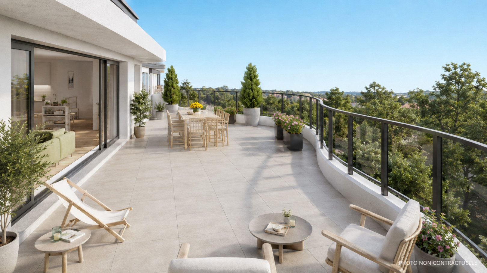 
                                                Vente
                                                 Appartement 4 pièces avec deux terrasses