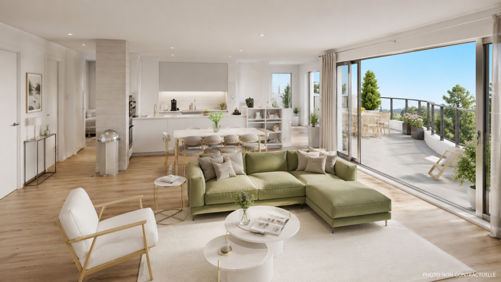 
                                                Vente
                                                 Appartement 4 pièces avec deux terrasses