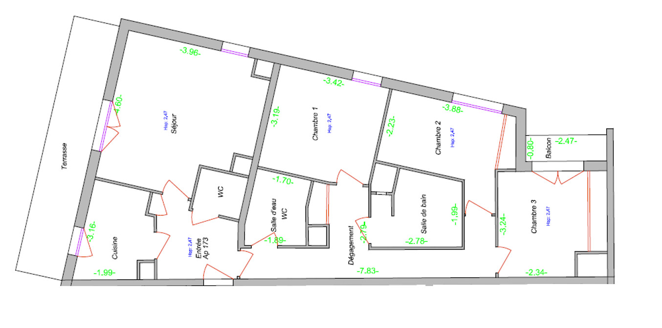 
                                                Vente
                                                 Appartement 4 pièces avec terrasse - Cergy