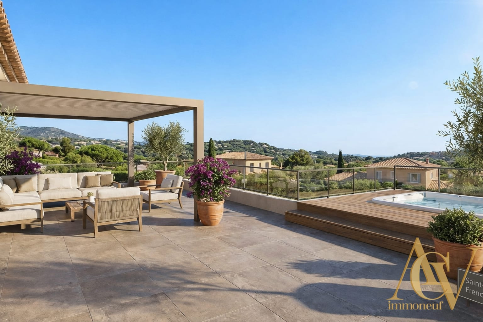 
                                                Vente
                                                 Appartement 4 pièces dernier étage avec terrasse 90 m² - Saint Raphaël