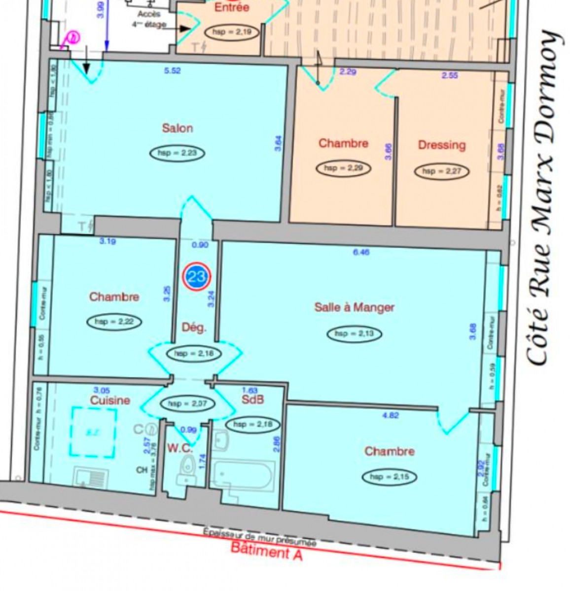 
                                                Vente
                                                 Appartement 4 pièces - Marx Dormoy