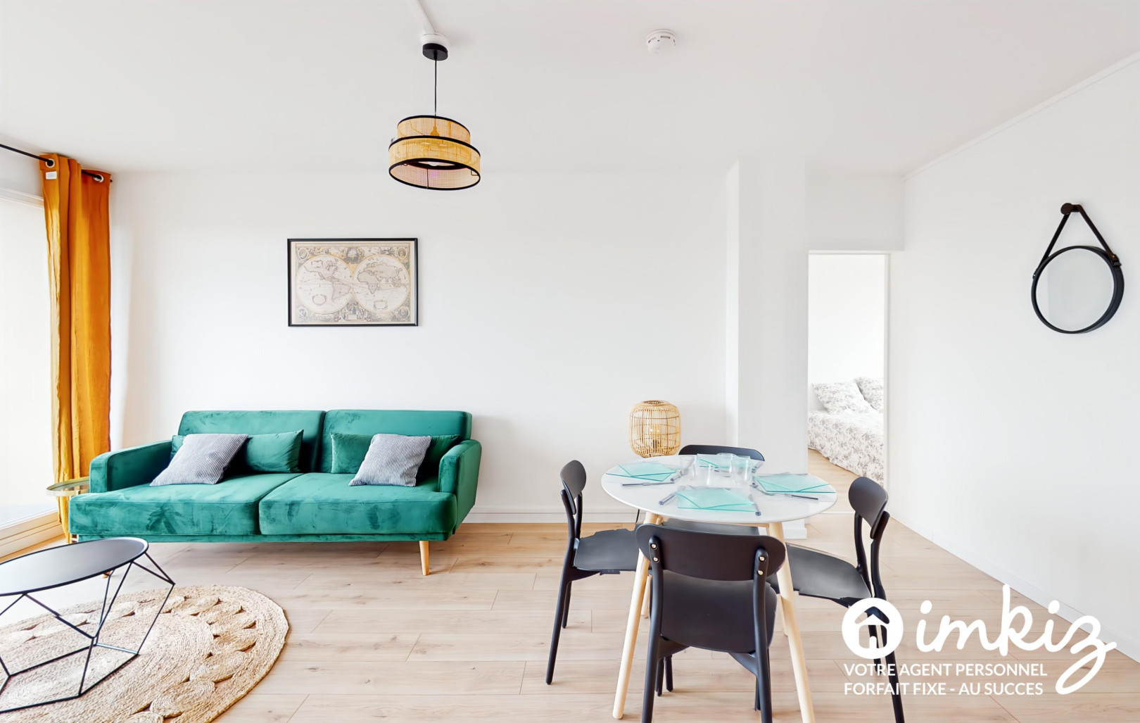 
                                                Vente
                                                 Appartement 4 pièces rénové