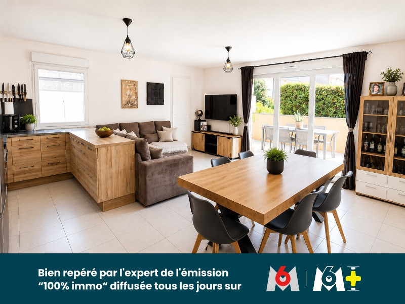 
                                                Vente
                                                 Appartement 87m2 - 3 Chambres-  Terrasse -  Garage - Centre Montmerle-sur-Saône