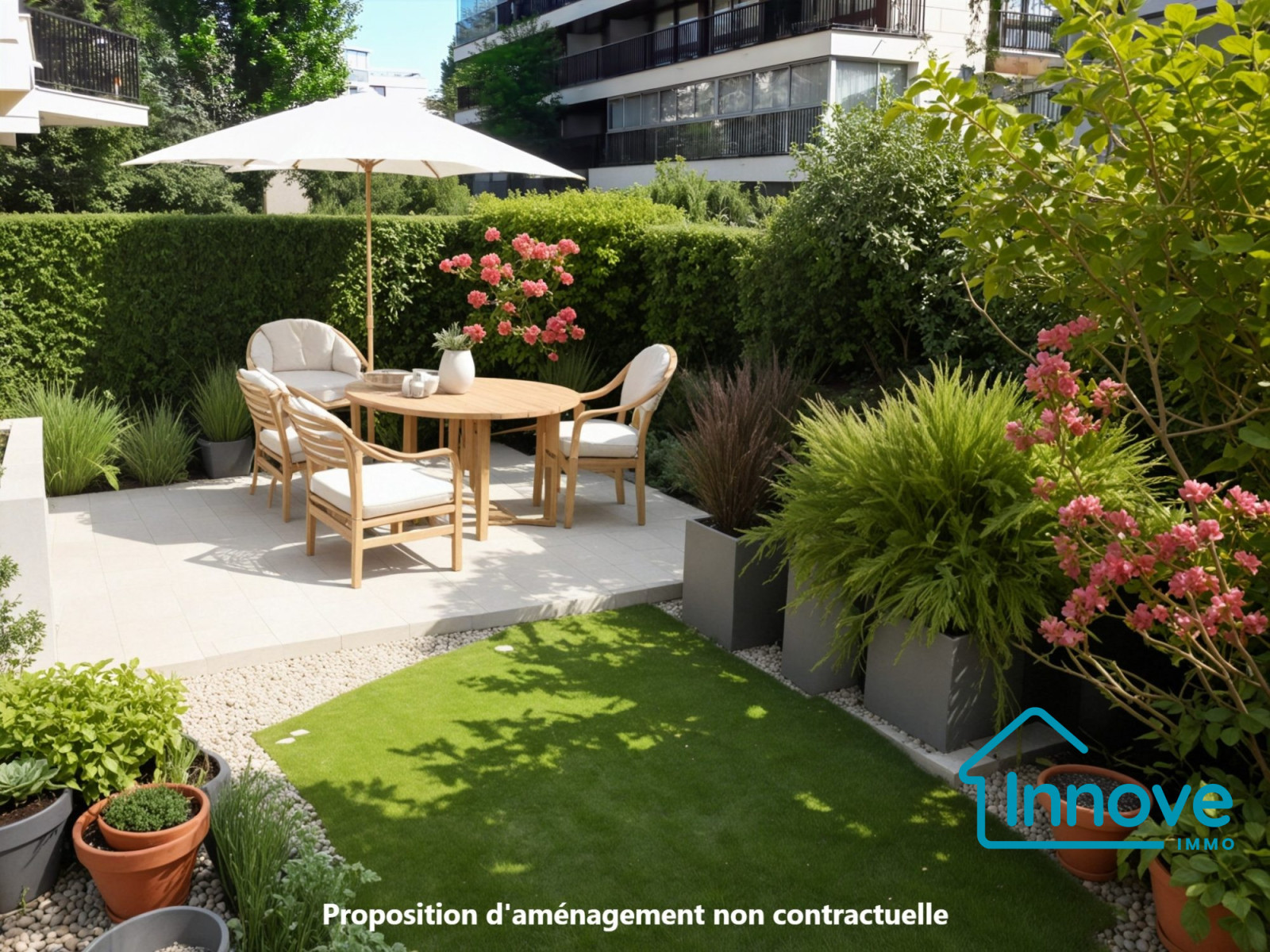 
                                                Vente
                                                 APPARTEMENT AVEC JARDIN - 3 PIECES - 65 m² - LE CHESNAY-ROCQUEN