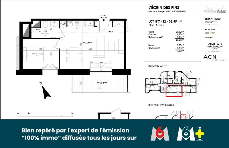 
                                                Vente
                                                 APPARTEMENT-BORD DE MER-INVESTISSEMENT