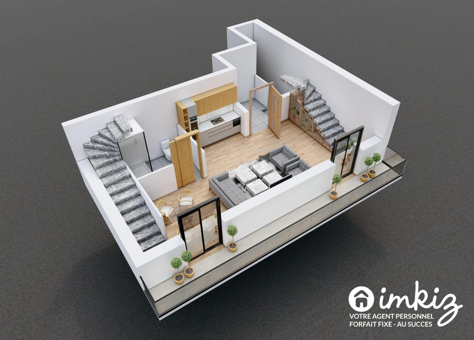 
                                                Vente
                                                 Appartement brut 3 pièces à Palavas