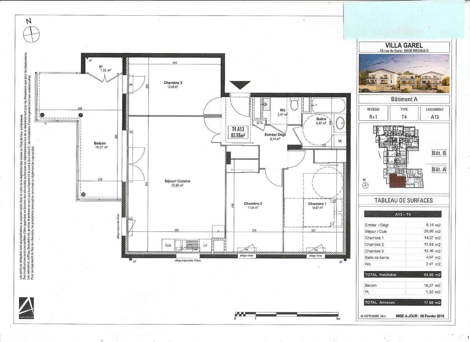 
                                                Location
                                                 Appartement centre de Brignais